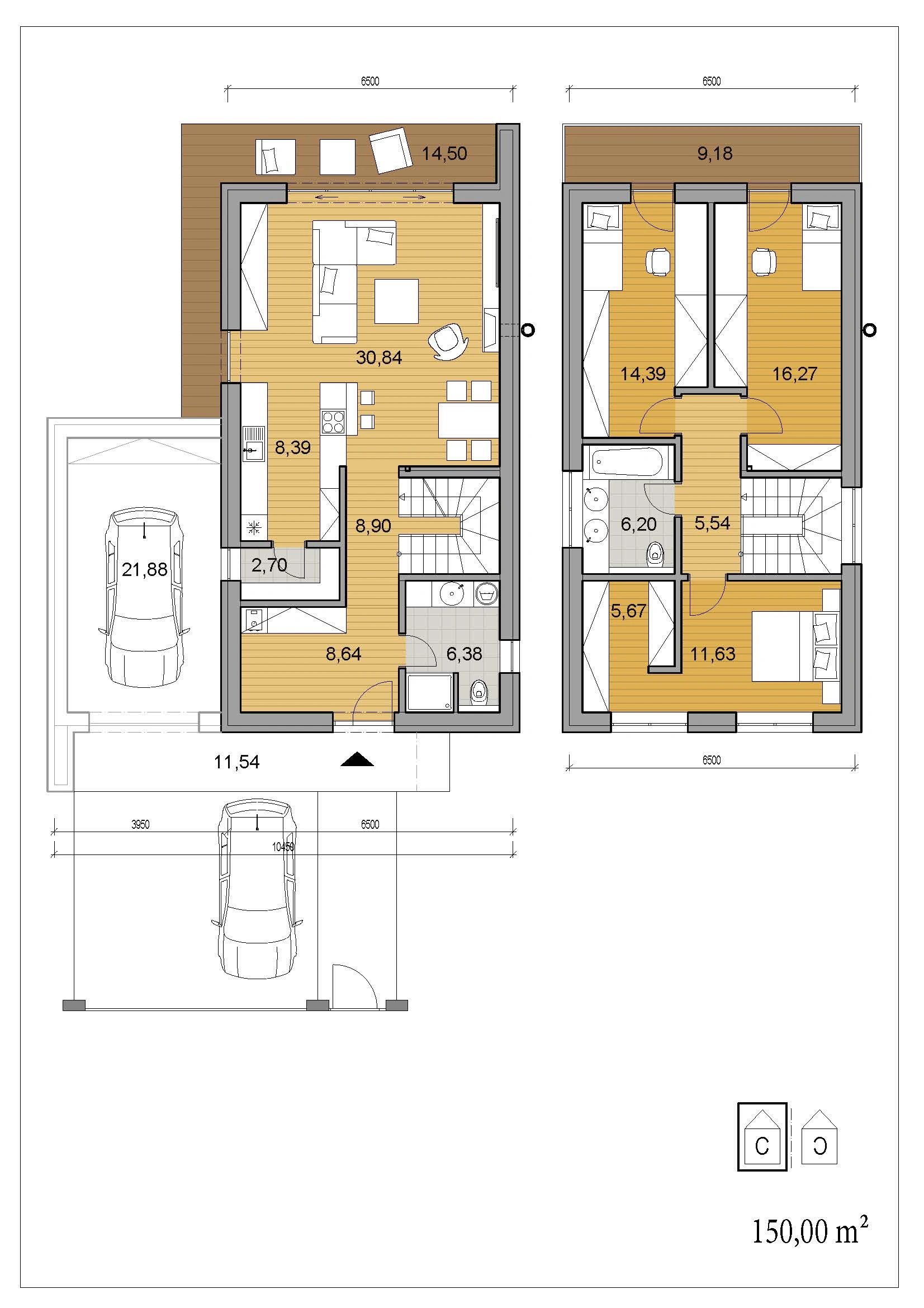 Multi-level apartment for sale. 2nd floor/2 floors. Praha 6, Mimon. 